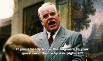 MRW someone asks a question in class only to show off