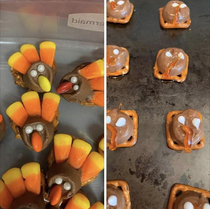 My aunts horrifying attempt at turkeys from Thanksgiving