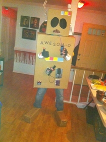 My AWESOM-O  costume
