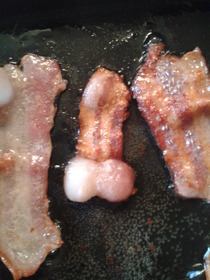 My bacon looked a little strange this morning