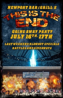 My bar is closing The owner asked if I could make a flyer with a end of the world them Think I nailed it