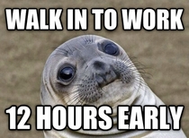 My boss made a scheduling error