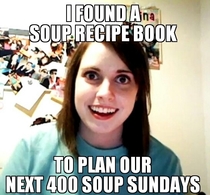 My boyfriend amp I do soup sunday amp I came across this book of  soup recipes 