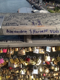 My boyfriend dumped me a few weeks before I headed to Paris and visited the Love-Lock Bridge making the best of it