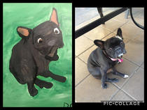 My boyfriend painted our dog