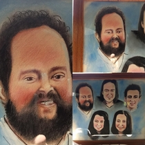 My boyfriends aunt commissioned her coworker to do a family portrait for her mother  months amp  later worth it