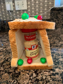 My brother-in-law chefs ginger bread house