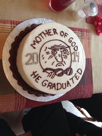 My brothers graduation cake Thank you reddit 