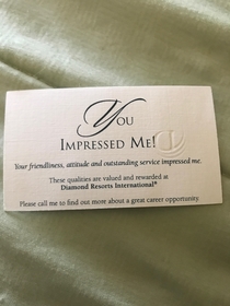 My buddy accidentally left his business card at the house of his last sexual encounter so she texted him the card Unintentional but still awesome