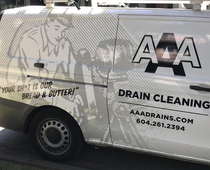 My buddy needed some drains cleaned this van showed up