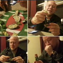 My buddy wanted to try raw oysters so I hooked him up