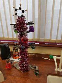 My chemistry teachers Christmas chemis-tree