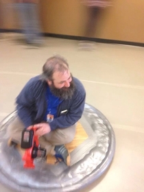 My cousin is a science teacher He built a hover craft for his students