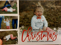 My cousin paid money for a Christmas card photo shoot but little man wasnt having it that day Instead of paying more money she went with what she had Enjoy