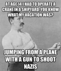 My dad said that my great-grandfather said this to him when he complained about his vacation days at his new job