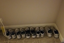 My dads extensive shoe collection