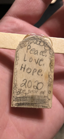 My daughter apparently made an ornament last year