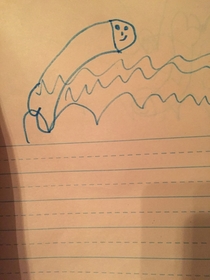 My daughter drew a dolphin