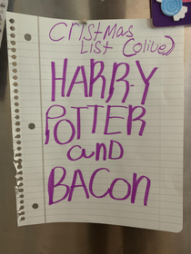 My daughter has been reading the Harry Potter books over the summer