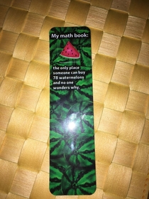 My daughters new bookmark