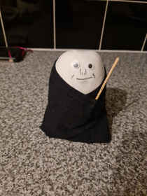 My daughters school dont dress up for world book Day but we have to dress a potato as a character Any guesses who it is