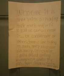 My downstairs neighbor is gonna be really disappointed to learn that the music is muffling the sex sounds