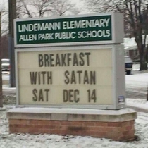 My elementary school took a strange turn this holiday