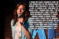 My favorite take on vegans by Chelsea Peretti