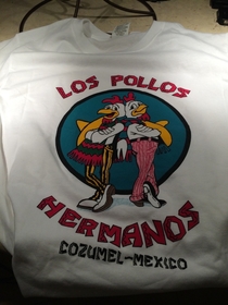 My fiances grandma got me this shirt She doesnt know what Breaking Bad is nor that I like it She only knows that Im Hispanic and like graphics