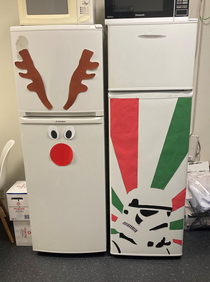 My fridge on the left got shown up