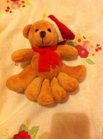 My friend asked her parents for a ft Teddy bear for Christmas Today she got this
