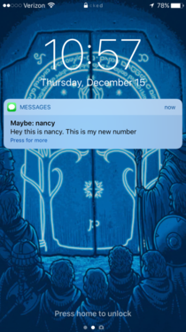 My friend got a new number but my phone seems super suspicious of her