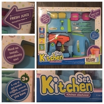 My friend got her niece this kitchen play set from China