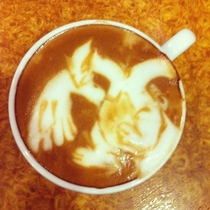 My friend hocked a Lugia in my latte x-post from rpokemon