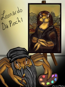 My friend made my terrible idea a reality May I introduce to youLeonardo Da Pinchi