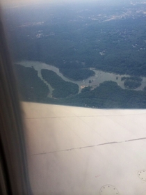 My friend was in a plane and spotted this island