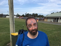 My friend was way too trusting with the guy doing the face painting
