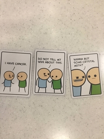 My friends and I made the plot of Breaking Bad in a round of Joking Hazard