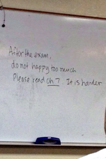 My friends Asian professor does not want her to happy