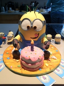 My friends th birthday cake No one wanted to cut it It was too cute