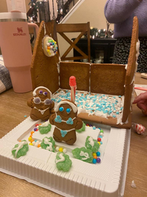 My gfs gingerbread house