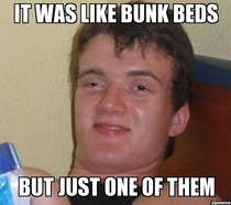 My girlfriend trying to describe her childhood bed