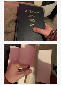 My Grandfather In-law gave me a book he wrote as a gift before I married my wife All the pages are blank