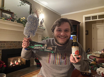 My grandma thought candythe yearly stocking tradition had gluten in it so I got gluten free soy sauce a duster and cauliflower pasta in my stocking LOVE HER SO MUCH