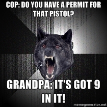 My grandpa got pulled over once