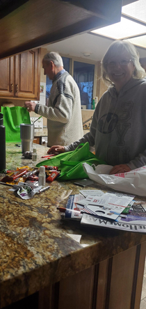 My grandparents went to a Home Show at the Expo Center and apparently its trick or treating for old people