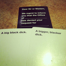 My greatest play in Cards Against Humanity
