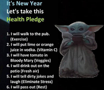 My Health Pledge this new year 