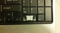 My keyboard is pissed at me for removing the  key