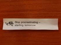 My kind of fortune cookie